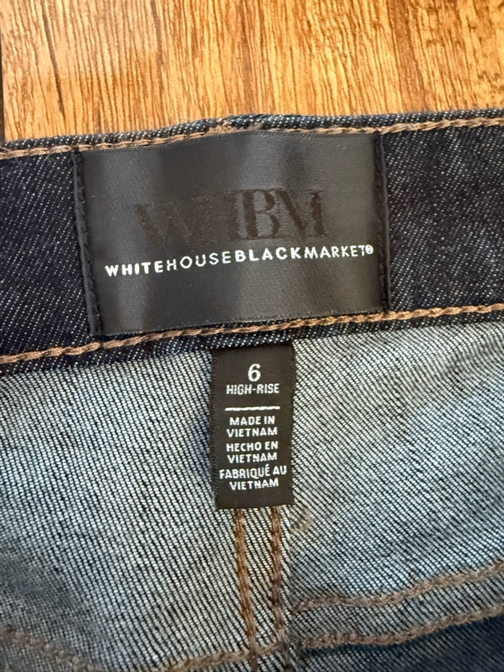 WHITE BLACK Women's Dark Blue Slim Fit High Rise Sculpt Jeans Size 6 - Picture 3 of 11